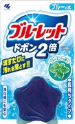 087855 Kobayashi Bluelet Dobon Double Blue Mint Таблетка для бачка унитаза очищающая и дезодорирующая с ароматом мяты 120г 087855