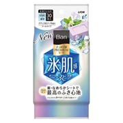 333210 LION Ban Premium Refresh Shower Sheets Дезодорант для всего тела в форме салфеток  с пудрой и охлаждающим эффектом аромат Цветочное мыло 30 шт 333210