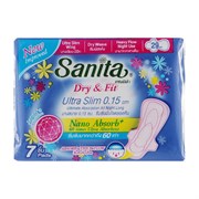 601634 SANITA Dry&Fit RelaxNight UltraSlim Ультратонкие гигиеническое прокладки 7шт 601634