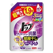 355694 LION Top Clear Liquid Antibacterial Жидкое средство для стирки м/у с крышкой 950г 355694