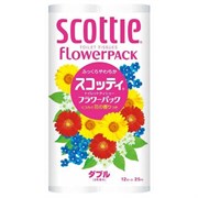 262600 Туалетная бумага Crecia "Scottie Flower PACK", двухслойная 12 рулонов (25 м) / 8 262600