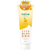 607492 KRACIE Naive Cleansing Foam Yuzu Ceramide Увлажняющая пенка для умывания и снятия макияжа юдзу 200г 607492