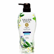 385670 KOSE Salon Style Air in Smooth Шампунь для волос разглаживающий, с органическими маслами, с ароматом цветов и трав, 500мл 385670