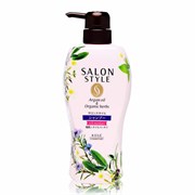 385694 KOSE Salon Style Rich Moisture Шампунь для волос увлажняющий с органическими маслами аромат цветов и трав 500мл 385694