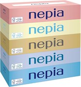 176970 NEPIA  Двухслойные бумажные салфетки 150шт*5 пачек 176970
