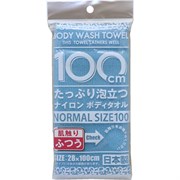 546623 YOKOZUNA Shower Body Towel Normal Blue Массажная мочалка для тела средней жесткости 546623