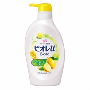 336408 KAO Biore U Fresh Citrus Жидкое мыло для тела Бодрящий Цитрус, с освежающим цитрусовым ароматом 480мл 336408