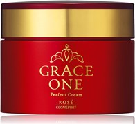 382488 KOSE Grace One Perfect Cream Омолаживающий и питательный крем для ухода за зрелой кожей лица, с нежным ароматом прованской розы, 100г. 382488