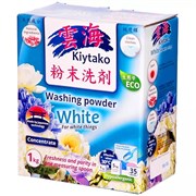 040003 Порошок стиральный "KIYTAKO" для белого белья 1кг 040003