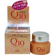308921 KOSE Vital Age Q10 Cream Увлажняющий крем для лица с коэнзимом Q10 и морским коллагеном 40г 308921