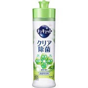 433947 KAO Cucute Clean  Дезинфицирующее средство для мытья посуды и кухонных принадлежностей, с ароматом зеленого чая, 220мл 433947