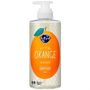 434111 KAO Cucute Orange Средство для мытья посуды, овощей и фруктов, с ароматом апельсина, помпа 480мл 434111
